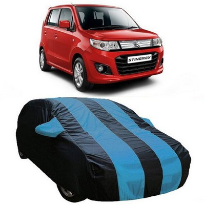 HDSERVICES Car Cover For Maruti Suzuki WagonR Stingray (With Mirror Pockets)(Blue)
