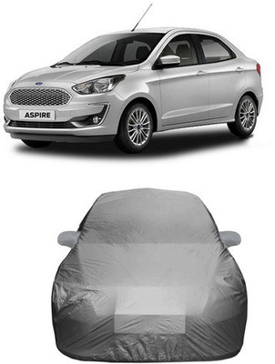 HDSERVICES Car Cover For Ford Aspire (With Mirror Pockets)(Grey)