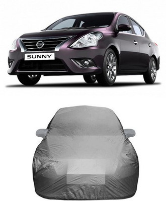 MSR STORE Car Cover For Nissan Sunny (With Mirror Pockets)(Grey)