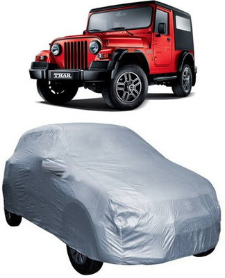 AAMANG Car Cover For Mahindra Thar (With Mirror Pockets)(Silver)