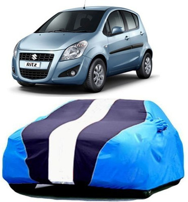 MSR STORE Car Cover For Maruti Suzuki Ritz (With Mirror Pockets)(Blue)