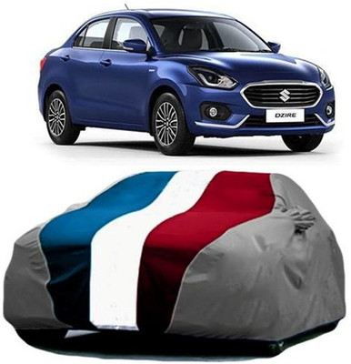 HDSERVICES Car Cover For Maruti Suzuki Swift Dzire (With Mirror Pockets)(Red, Blue, Grey)