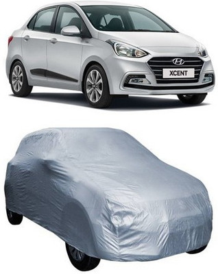 AAMANG Car Cover For Hyundai Xcent (Without Mirror Pockets)(Silver)