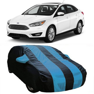 AAMANG Car Cover For Ford Focus (With Mirror Pockets)(Blue)