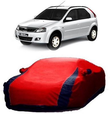 VIRMANG Car Cover For Mahindra Verito (With Mirror Pockets)(Red)