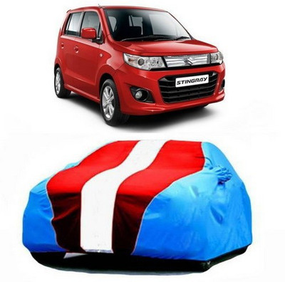 TheProtect Car Cover For Maruti Suzuki WagonR Stingray (With Mirror Pockets)(Blue, Red)