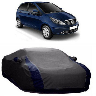 HDSERVICES Car Cover For Tata Vista (With Mirror Pockets)(Grey)