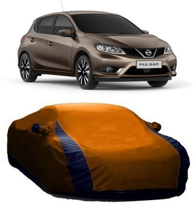 AASDEE Car Cover For Nissan Pulsar (With Mirror Pockets)(Orange)