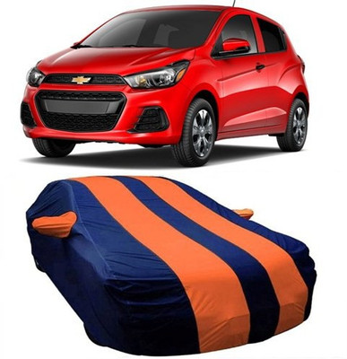 AAMANG Car Cover For Chevrolet Spark (With Mirror Pockets)(Orange)