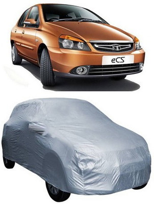 HDSERVICES Car Cover For Tata Indigo CS (With Mirror Pockets)(Silver)