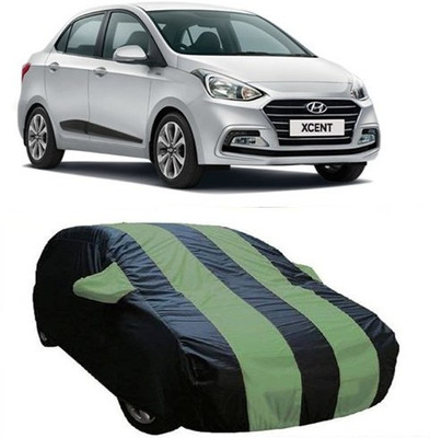 XGuard Car Cover For Hyundai Xcent (With Mirror Pockets)(Green)