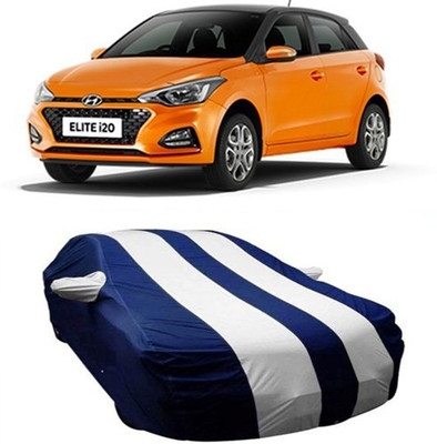 XGuard Car Cover For Hyundai Elite i20 (With Mirror Pockets)(White)