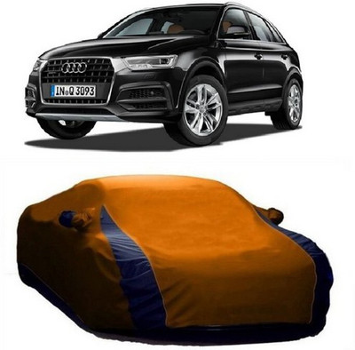 HDSERVICES Car Cover For Audi Q3 (With Mirror Pockets)(Orange)