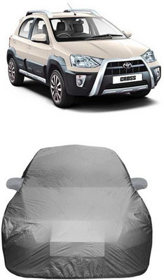 SnehaSales Car Cover For Toyota Etios Cross (With Mirror Pockets)(Grey)