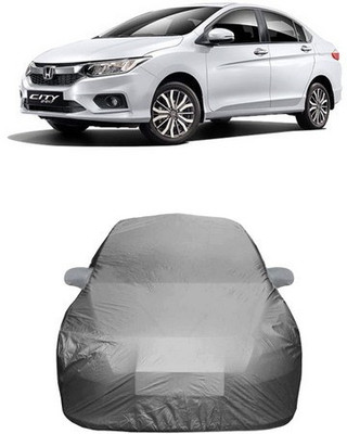 HDSERVICES Car Cover For Honda City ZX (With Mirror Pockets)(Grey)