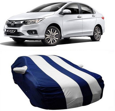AAMANG Car Cover For Honda City ZX (With Mirror Pockets)(White)