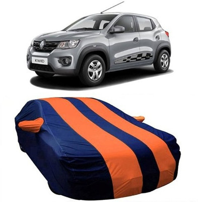 AASDEE Car Cover For Renault Kwid (With Mirror Pockets)(Orange)