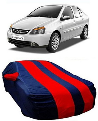 MSR STORE Car Cover For Tata Indigo eCS (With Mirror Pockets)(Red)