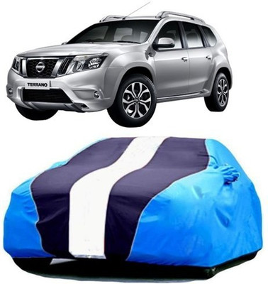 VIRMANG Car Cover For Nissan Terrano (With Mirror Pockets)(Blue)