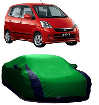 XGuard Car Cover For Maruti Suzuki Zen Estilo (With Mirror Pockets)(Green)