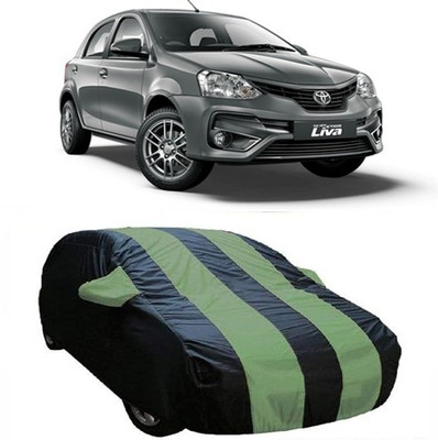 CLASS ONE Car Cover For Toyota Etios Liva (With Mirror Pockets)(Green)