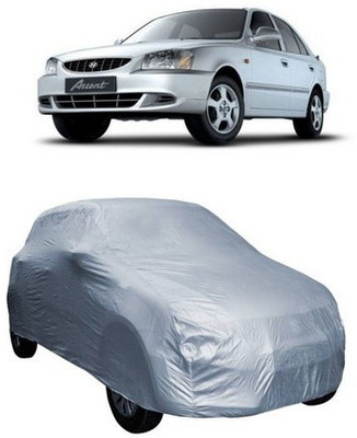 CLASS ONE Car Cover For Hyundai Accent Viva (Without Mirror Pockets)(Silver)