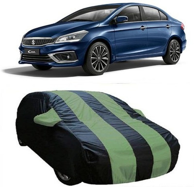 VIRMANG Car Cover For Maruti Suzuki Ciaz (With Mirror Pockets)(Green)