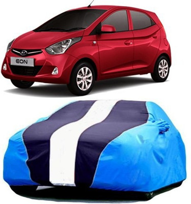 MSR STORE Car Cover For Hyundai Eon (With Mirror Pockets)(Blue)