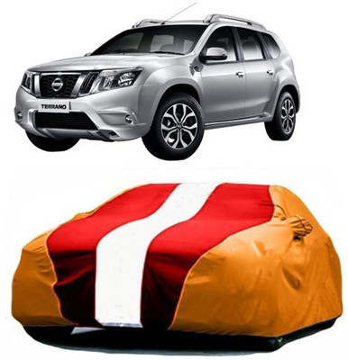HDSERVICES Car Cover For Nissan Terrano (With Mirror Pockets)(Multicolor)