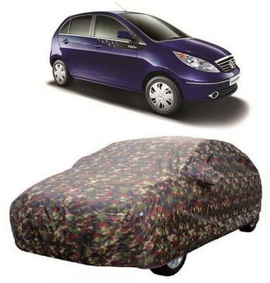 MSR STORE Car Cover For Tata Vista Tech (With Mirror Pockets)(Multicolor)