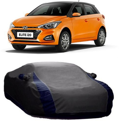 HDSERVICES Car Cover For Hyundai Elite i20 (With Mirror Pockets)(Grey)