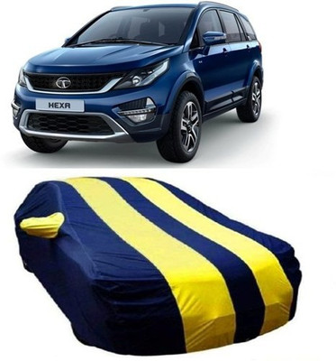 MSR STORE Car Cover For Tata Hexa (With Mirror Pockets)(Yellow)