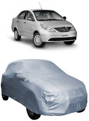 CLASS ONE Car Cover For Tata Manza (With Mirror Pockets)(Silver)