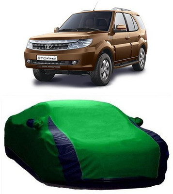 HDSERVICES Car Cover For Tata Safari Storme (With Mirror Pockets)(Green)