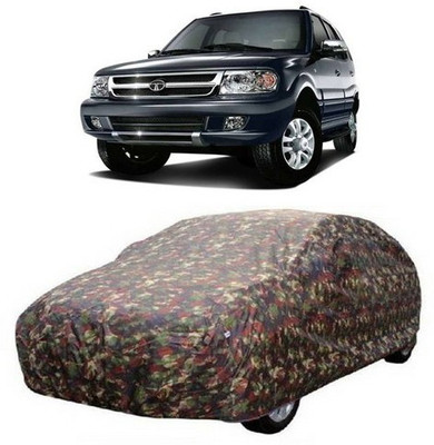 VIRMANG Car Cover For Tata Safari Dicor (Without Mirror Pockets)(Multicolor)