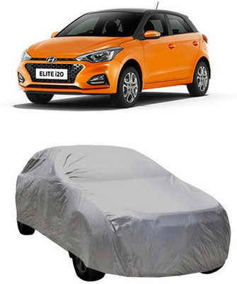 HDSERVICES Car Cover For Hyundai Elite i20 (Without Mirror Pockets)(Grey)