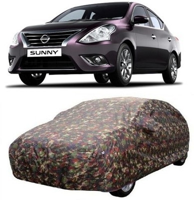 AAMANG Car Cover For Nissan Sunny (With Mirror Pockets)(Multicolor)