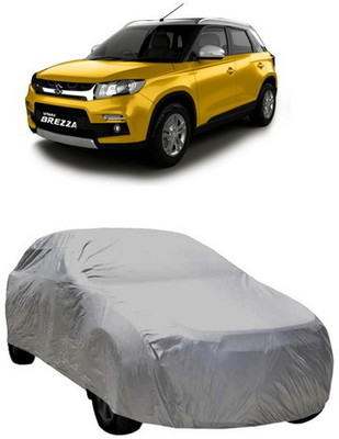 TheProtect Car Cover For Maruti Suzuki Vitara Brezza (Without Mirror Pockets)(Grey)