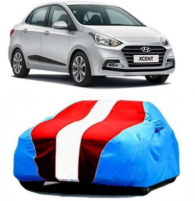 MSR STORE Car Cover For Hyundai Xcent (With Mirror Pockets)(Multicolor)