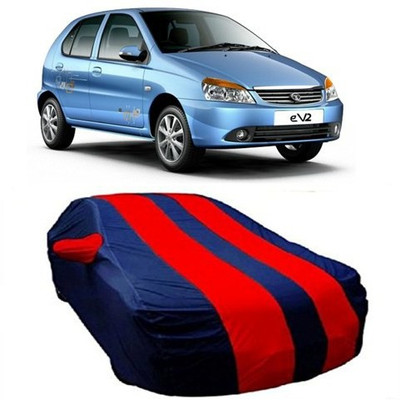 SnehaSales Car Cover For Tata Indica eV2 (With Mirror Pockets)(Red)