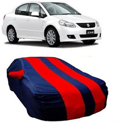 AASDEE Car Cover For Maruti Suzuki SX4 (With Mirror Pockets)(Red)