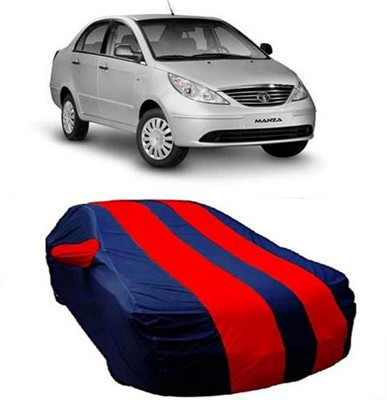 SnehaSales Car Cover For Tata Manza (With Mirror Pockets)(Red)