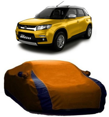 AASDEE Car Cover For Maruti Suzuki Vitara Brezza (With Mirror Pockets)(Orange)