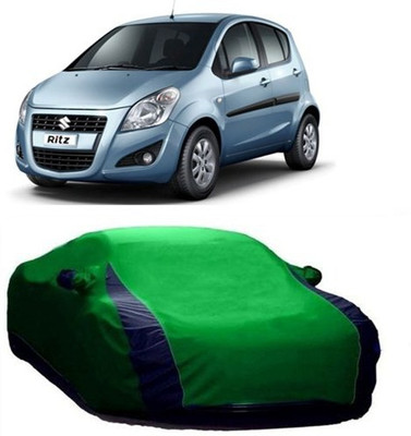 MSR STORE Car Cover For Maruti Suzuki Ritz (With Mirror Pockets)(Green)