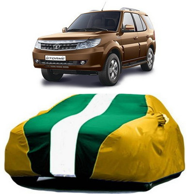 XGuard Car Cover For Tata Safari Storme (With Mirror Pockets)(Yellow, Green)