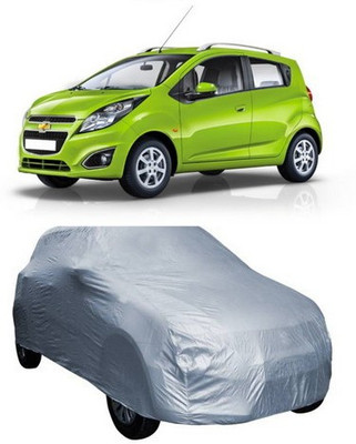 AAMANG Car Cover For Chevrolet Beat (Without Mirror Pockets)(Silver)