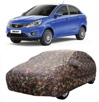 MSR STORE Car Cover For Tata Zest (With Mirror Pockets)(Multicolor)