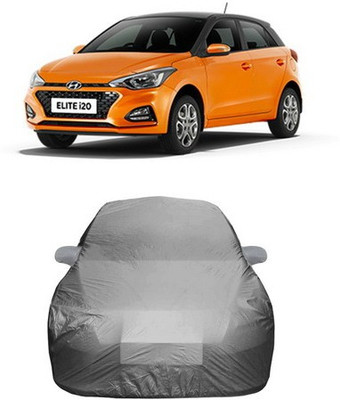 HDSERVICES Car Cover For Hyundai Elite i20 (With Mirror Pockets)(Grey)