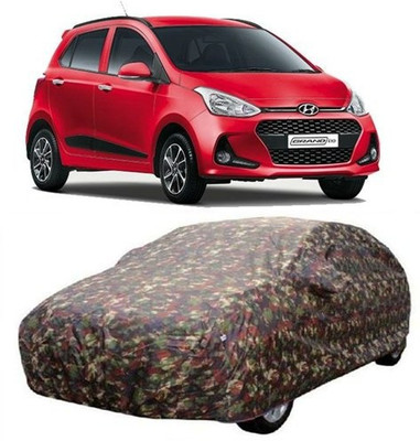 MSR STORE Car Cover For Hyundai Grand i10 (With Mirror Pockets)(Multicolor)