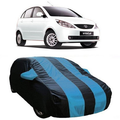 AAMANG Car Cover For Tata Indica Vista (With Mirror Pockets)(Blue)